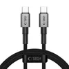 Kabel Tech-Protect UltraBoost DNA USB-C PD60W/3A 100 cm - szary